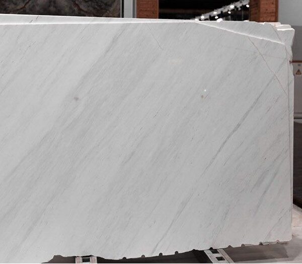 Ariston White slabs and marble tiles