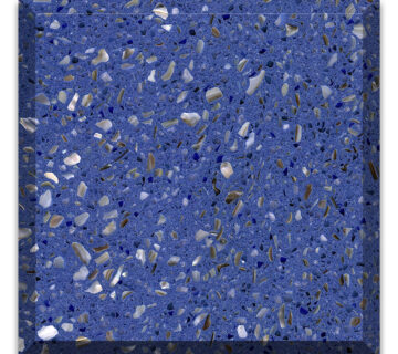 Alaska Blue color artificial stone precast terrazzo slabs 360x320