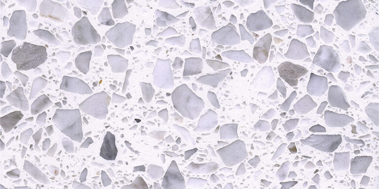 Mih 115 pearl white terrazzo tile