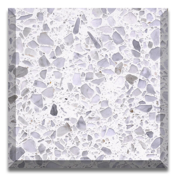 Alps White artificial stone precast terrazzo slabs and tiles slab 600x600