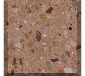 Rose gold color artificial stone precast terrazzo slabs 360x320