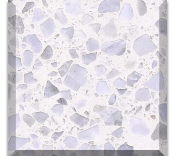Pearl white artificial stone precast terrazzo slabs and tiles slab 360x320