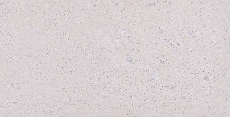 Warm white terrazzo slab